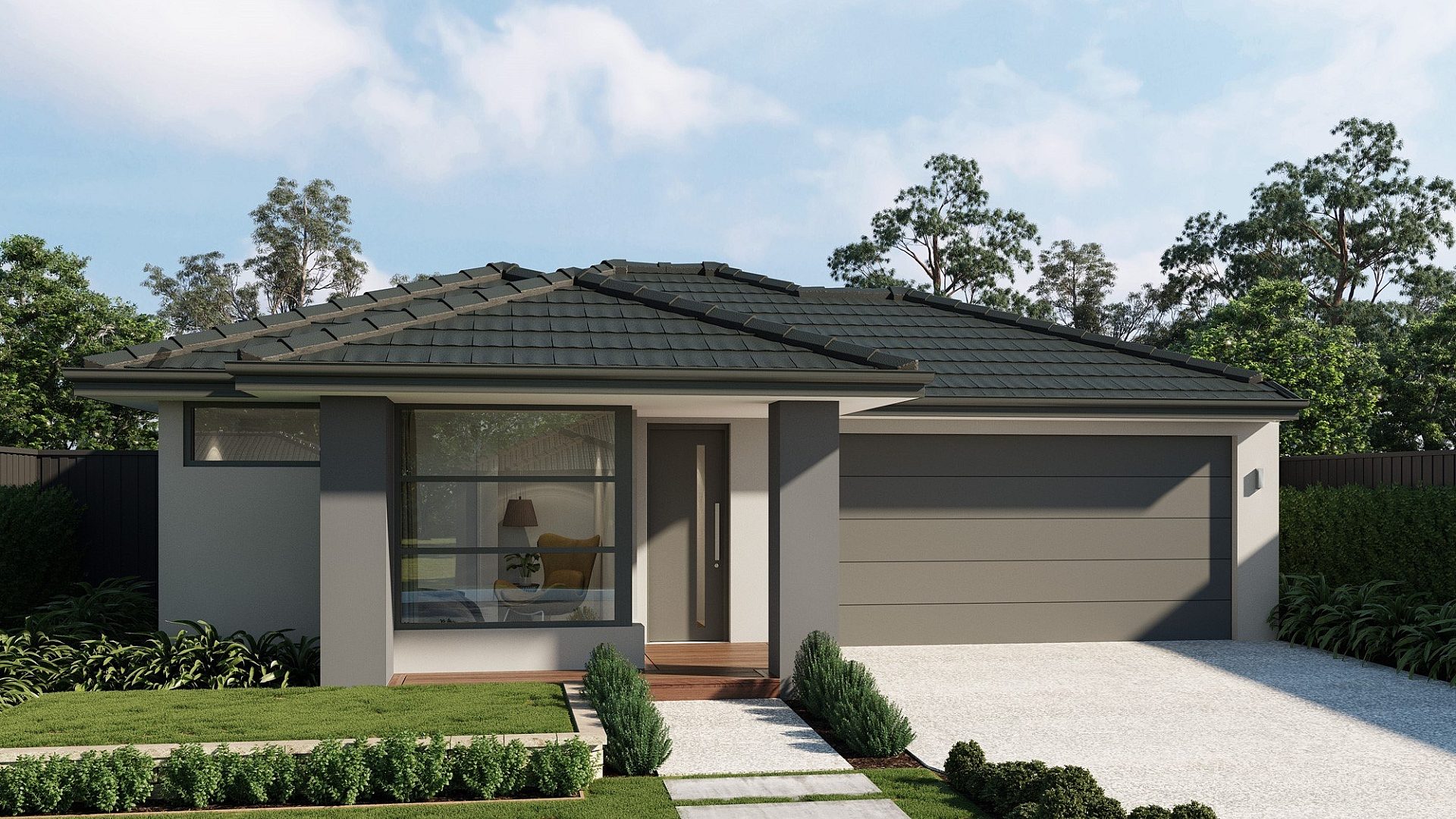 Modern Facade Double Garage